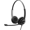 Image de EPOS SENNHEISER IMAPCT SC 230 USB MS II singlesided direct USB Skype with inline call control (Filaire, USB-A), Casque micro de bureau, Argent, Noir