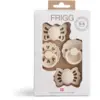 Image de Frigg Baby''s Premier Paquet de Sucettes de 4 - Floral Heart Cream (T1 - 0-6 mois)