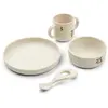 Image de Liewood, Vaisselle + couverts pour enfants, Set de vaisselle 4 pièces Vivi Peach Sea Shell Mix
