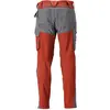 Image de Mascot, Pantalon de travail, Pantalon avec genoux. STRETCH rouge automne/anthracite, taille 76C58 (XL)