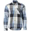 Image de Mascot, Hommes, Chemise, Chemise en flanelle à carreaux Bleu noir à carreaux, taille 3XL, Noir, Bleu, (3XL)
