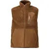 Image de Mascot, Hommes, Gilet, Gilet en fourrure de fibres avec fermeture éclair Marron noisette, taille 4XL, Marron, (4XL)