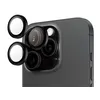 Image de Protection d'objectif de caméra de téléphone portable en verre trempé PanzerGlass Hoops Noir pour Apple iPhone 16 Pro/16 Pro Max