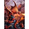 Image de Trefl Puzzle Premium Plus 1000 - Collection Fantasy : Dragon de feu (1000 pièces)