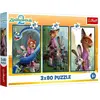 Image de Trefl Puzzle 3 x 80 - Zootopia (80 pièces)