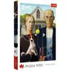 Image de Trefl Puzzle 500   Fun Art a la Mona z Kotem (500 pièces)