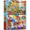 Image de Trefl Puzzle 2 x 500 - Katzen / Malerei (500 pièces)