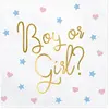 Image de Partydeco, Serviettes de table, Boy or Girl (20 pcs) (20 pcs, 33 x 33 cm)