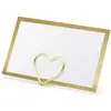 Image de Partydeco Carte de table bord doré 9.5 x 5.5 cm, 10 pièces, or (10 pcs)