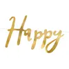 Image de Partydeco Guirlande d'anniversaire Dorée (1 pcs)