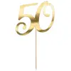 Image de Partydeco Topper de gâteau 50 or (20cm) (1 pcs)