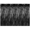Image de Partydeco Accessoire de fête Rideau 90 x 250 cm, noir (1 pcs)