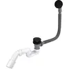 Image de Tycner, Siphon, Siphon De Bain Click-Clac Top Noir Mat (Ensemble de drainage)