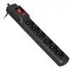 Image de Activejet Multiprise Rack Combo 6gn 6 Prises Multiprise Rack 8 Prises 5 M
