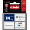 Image de Activejet, Cartouche d'impression, Cartouche d'encre AH-653CRX (remplacement de HP 652 F6V24AE prime couleur) (M, C, Y)