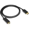 Image de Akyga DisplayPort   HDMI (1.80 m), Câble vidéo, Noir