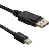 Image de Qoltec 50434 Câble DisplayPort Mini DisplayPort (1.80 m), Câble vidéo, Noir