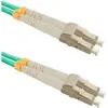 Image de Qoltec 54075 Câble à fibre optique LC/UPC LSZH OM3 Couleur Aqua (1 m), Câble réseau