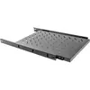 Image de Lanberg tiroir fixe 19 '1U / 465x750mm, charge maximale jusqu'à 15kg noir, Armoire serveur : accessoires, Noir