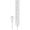 Image de Savio, Multiprise, Alimentation électrique 5 prises 3 m blanc (SAVLZ-09) (5x, PECO 7/5, 3 m)