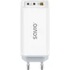 Image de Savio Le chargeur est connecté au réseau USB GaN 65W, Quick Charge 4.0, Power Delivery 3.0, LA-07 (65 W), Chargeur USB, Blanc