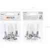 Image de Partydeco Pipe de fête argent, 6 pièces (6 pcs)