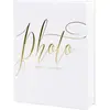 Image de Partydeco, Album photo, Album photo Precious moments 20 x 24.5 cm, blanc/or (20 x 24.5 cm)