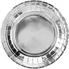 Image de Partydeco, Vaisselle de pique-nique, Assiettes dessert Argentées métallisées (6x)