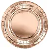 Image de Partydeco, Vaisselle de pique-nique, Assiette en carton Rose or 18cm (6pcs) (6x)