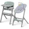 Image de KinderKraft, Chaise haute, Chaise haute LIVY avec transat CALMEE olive green (Chaise haute)