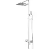 Image de Omnires, Système de douche, Fresh Duschset mit wandmontiertem Regenduschkopf, Chrom