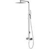 Image de Omnires, Pommeau de douche, parma - doucheset met kraan, 20x20 cm, 3 stralen, chroom (3 Types de jets)