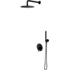 Image de Omnires, Système de douche, Kit de douche, noir SYSY18BL