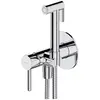 Image de Omnires, Robinet de bidet, y - inbouw bidetkraan, met sproeier, inbouwdeel, chroom