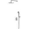 Image de Omnires, Système de douche, Système de douche thermostatique encastré avec régulation de température sécurisée