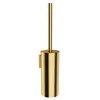 Image de Omnires, Brosse WC, Modern Project hängende Toilettenbürste, gebürstetes Gold