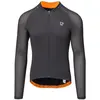 Image de Radvik, Hommes, Maillot de cyclisme, M ska koszulka z d ugim r kawem THIALFI GTS rozmiar M (M), Noir, Gris, M