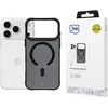 Image de 3MK - Smoke Matt MagCase - iPhone 17 Pro Max - Noir (Apple iPhone 17 Pro Max), Coque pour téléphone portable, Transparent, Gris, Noir