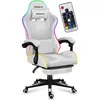 Image de Huzaro Force 4.7 RGB, Chaise gaming, Blanc, Noir