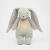 Image de Moonie Lapin Le Lapin Berceur Bio 2.0 - Gris Naturel | Peluche Bruit Blanc Avec Lumière