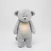 Image de Moonie Peluche - L''Ours Berceur - Argent | Peluche Bruit Blanc Avec Lumière