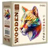 Image de WoodenCity Puzzle en bois M Gaudy Cougar (150 pièces)