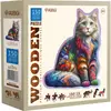 Image de WoodenCity Puzzle Holz M Soft Cat (150 pièces)