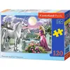 Image de Castorland Princesse et ses licornes,Puzzle 120 pièces (120 pièces)