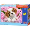 Image de Castorland Pup in Pink Flowers, puzzle 180 pièces (180 pièces)