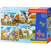 Image de Castorland Puzzle x 4 Liebende Tiere Umriss