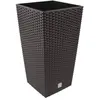 Image de Prosperplast, Pot de fleurs, Pot avec insert Rato Square DRTS325 umbra (32.50 x 32.50 x 61 cm)