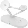 Image de Tech-Protect QI15W-A41 3in1 Wireless Charger with MagSafe for Apple Devices - White (15 W), Chargeur sans fil, Blanc