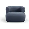Image de Maison Heritage, Fauteuil, Fauteuil, "Estro", 1 Place, Bleu Foncé, 90x88x73 Fabriqué en Europe