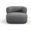 Image de Maison Heritage, Fauteuil, Fauteuil, "Estro", 1 Place, Gris Foncé, 90x88x73 Fabriqué en Europe